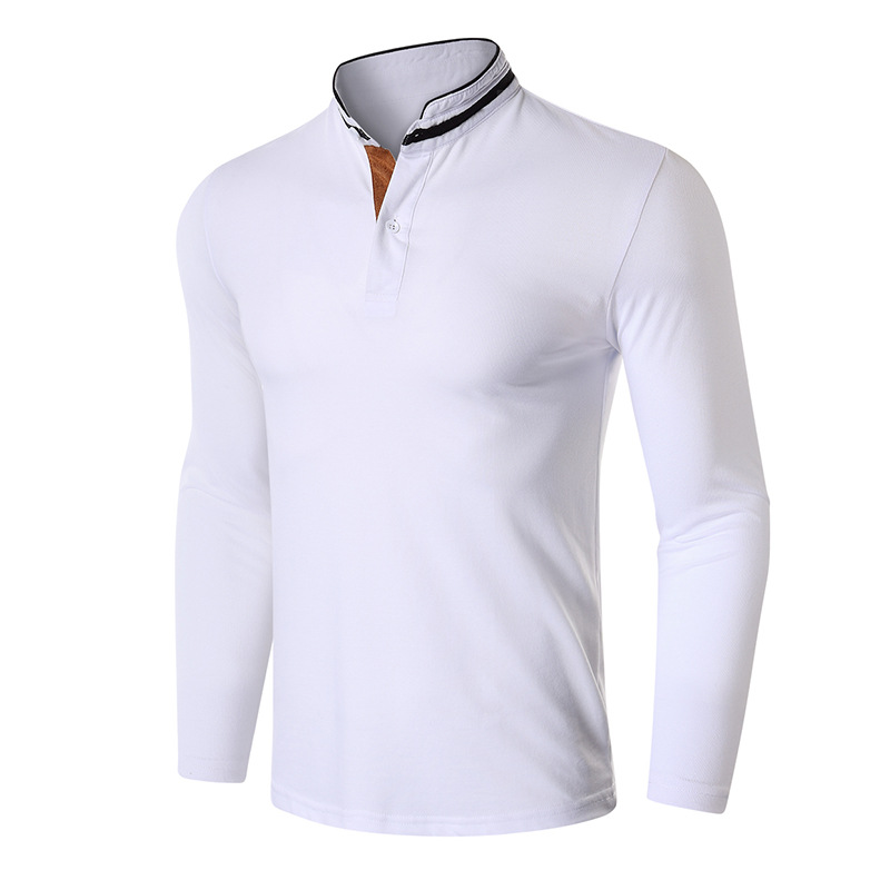 Paul Lapel Long Sleeve Polo T-Shirt 5