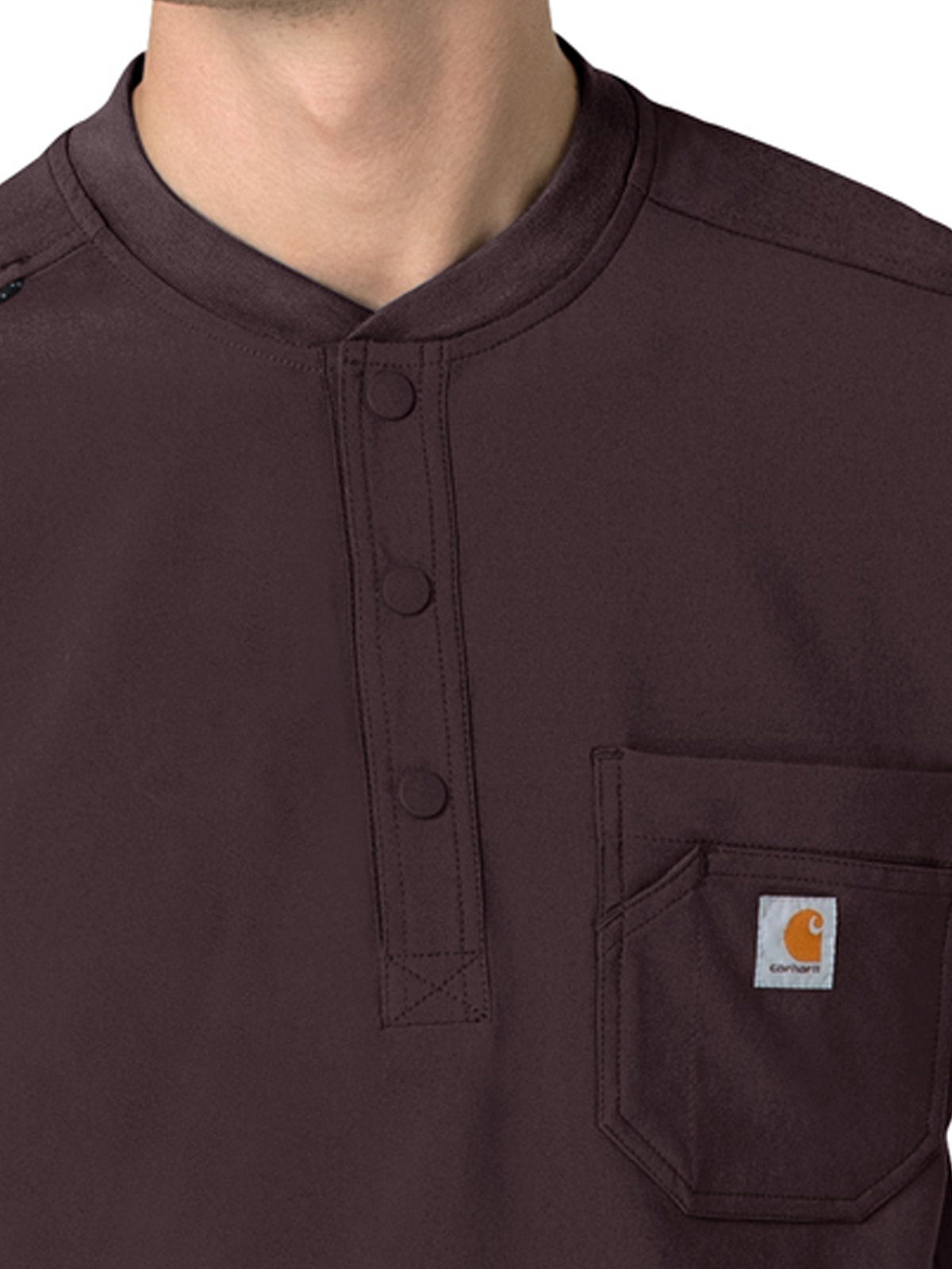 Carhartt Scrubs - Force Cross-Flex - Men's Three-Pocket Henley Top 12