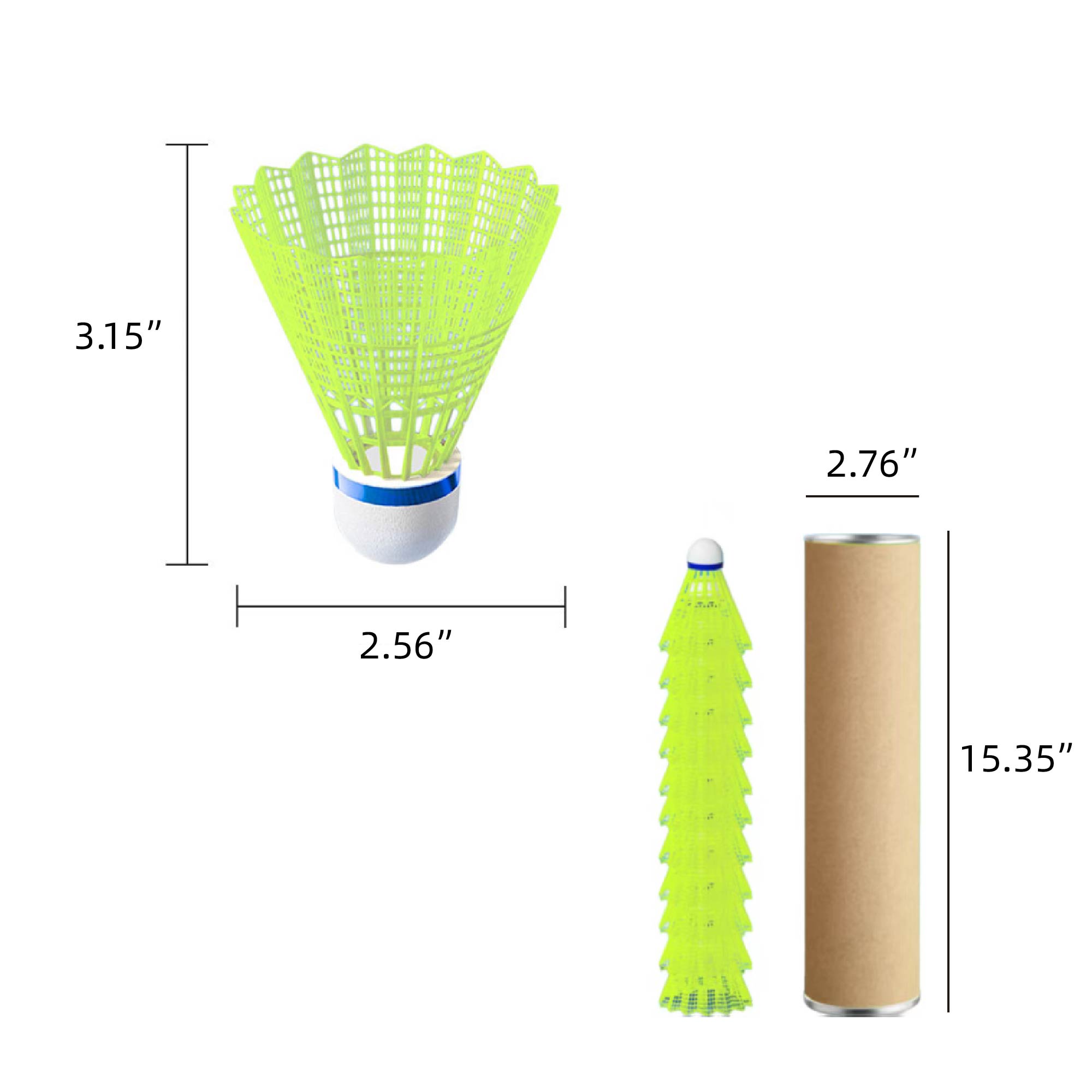 MOQ 10 pcs 12-Pack Foam Head Badminton 3