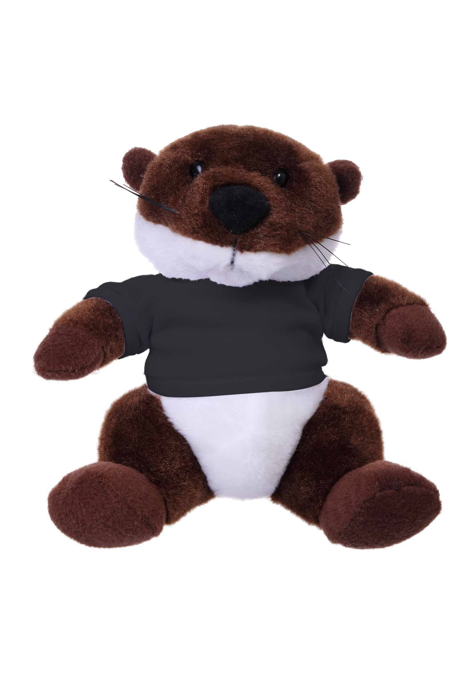 Soft Plush Stuffed Sitting Otter wearing a T-Shirt 19