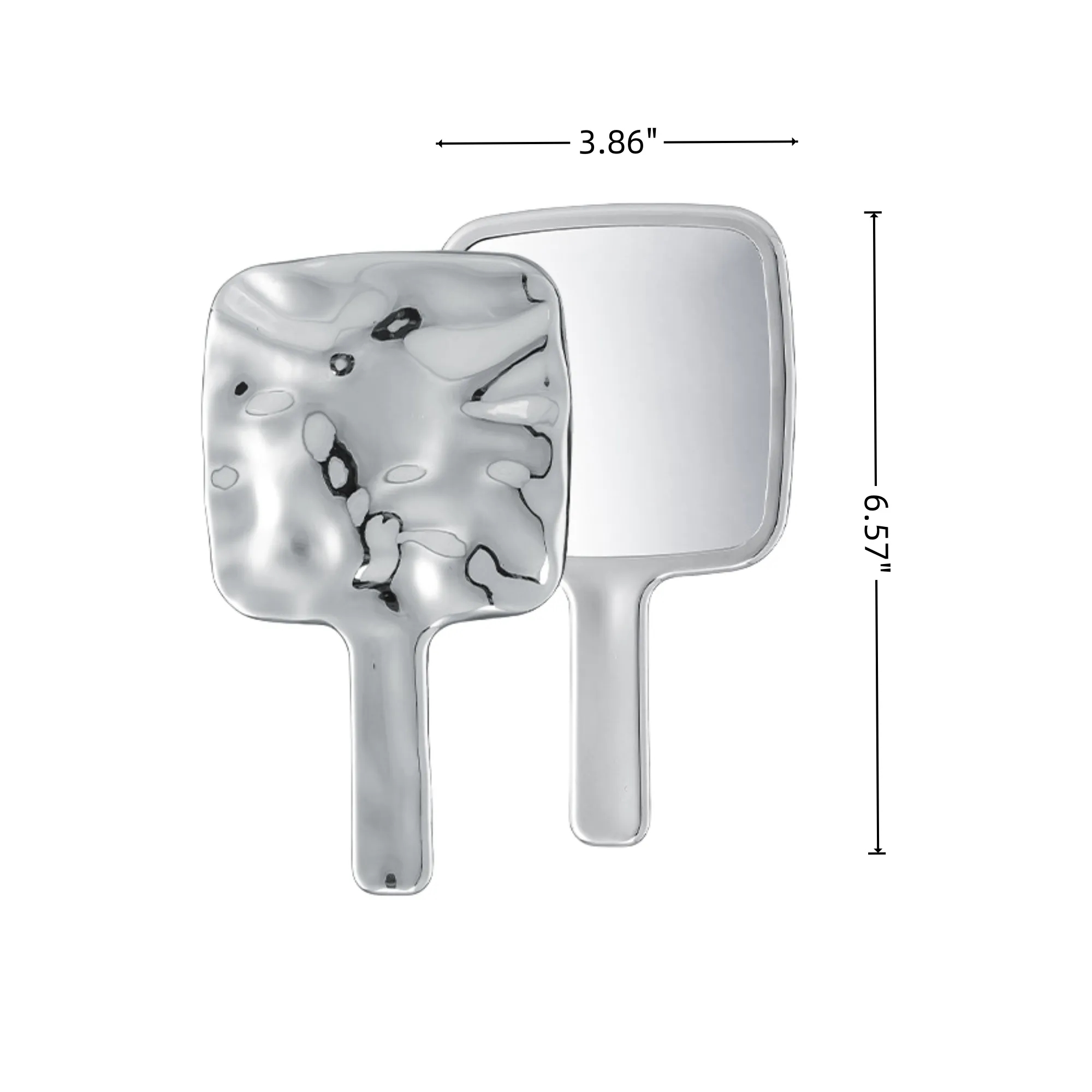 Square Handheld Mirror For Makeup Travel 2