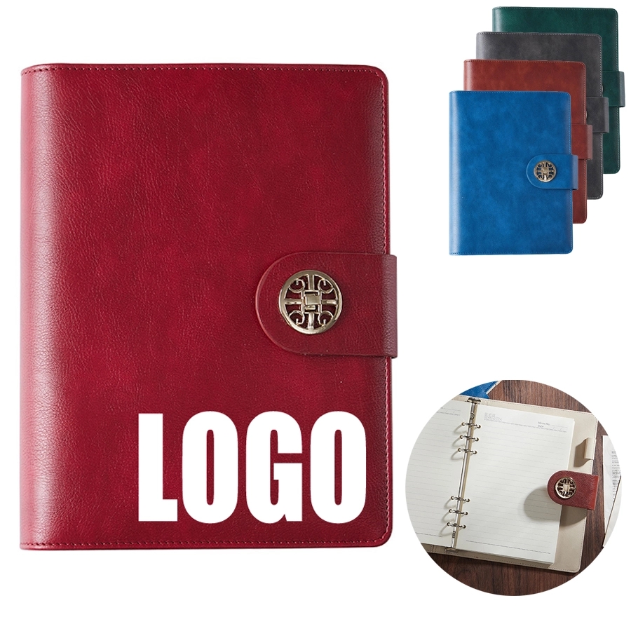 PU Leather A5 Business Travel Journal Binder Notebook 5