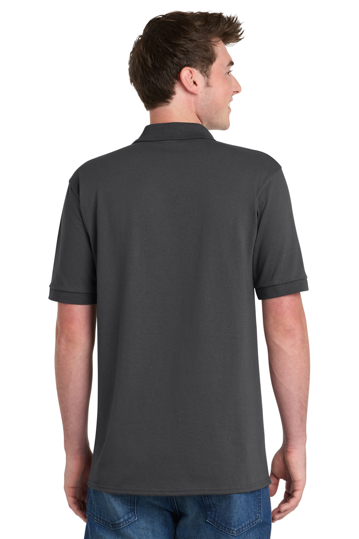 Port & Co Core Blend Jersey Knit Pocket Polo. KP55P 43