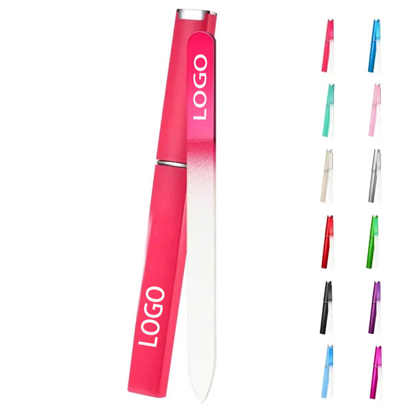 Double Sided Glass Nail File W/ Case 2