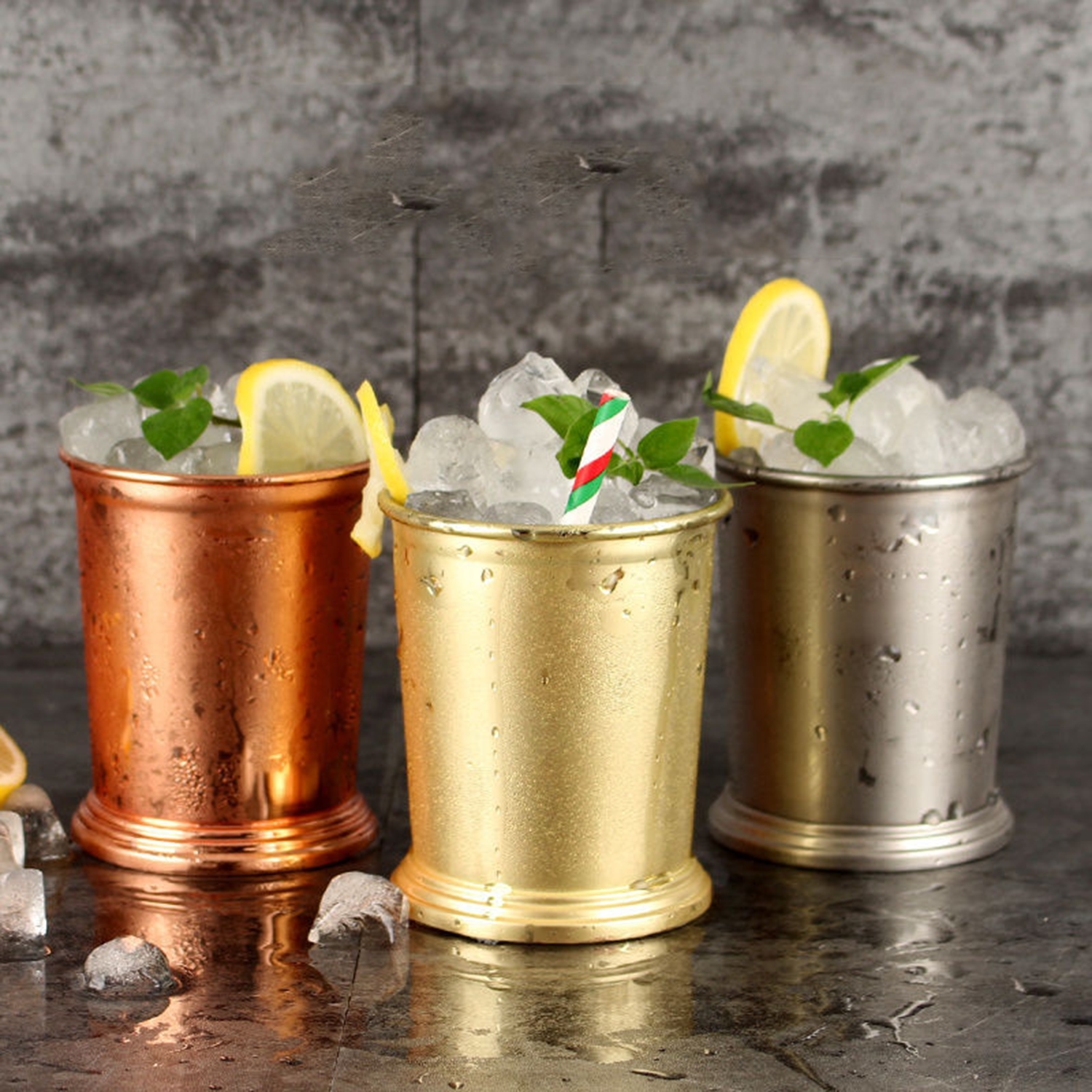 12 Oz Electroplated Mojito Mint Julep Cup 2