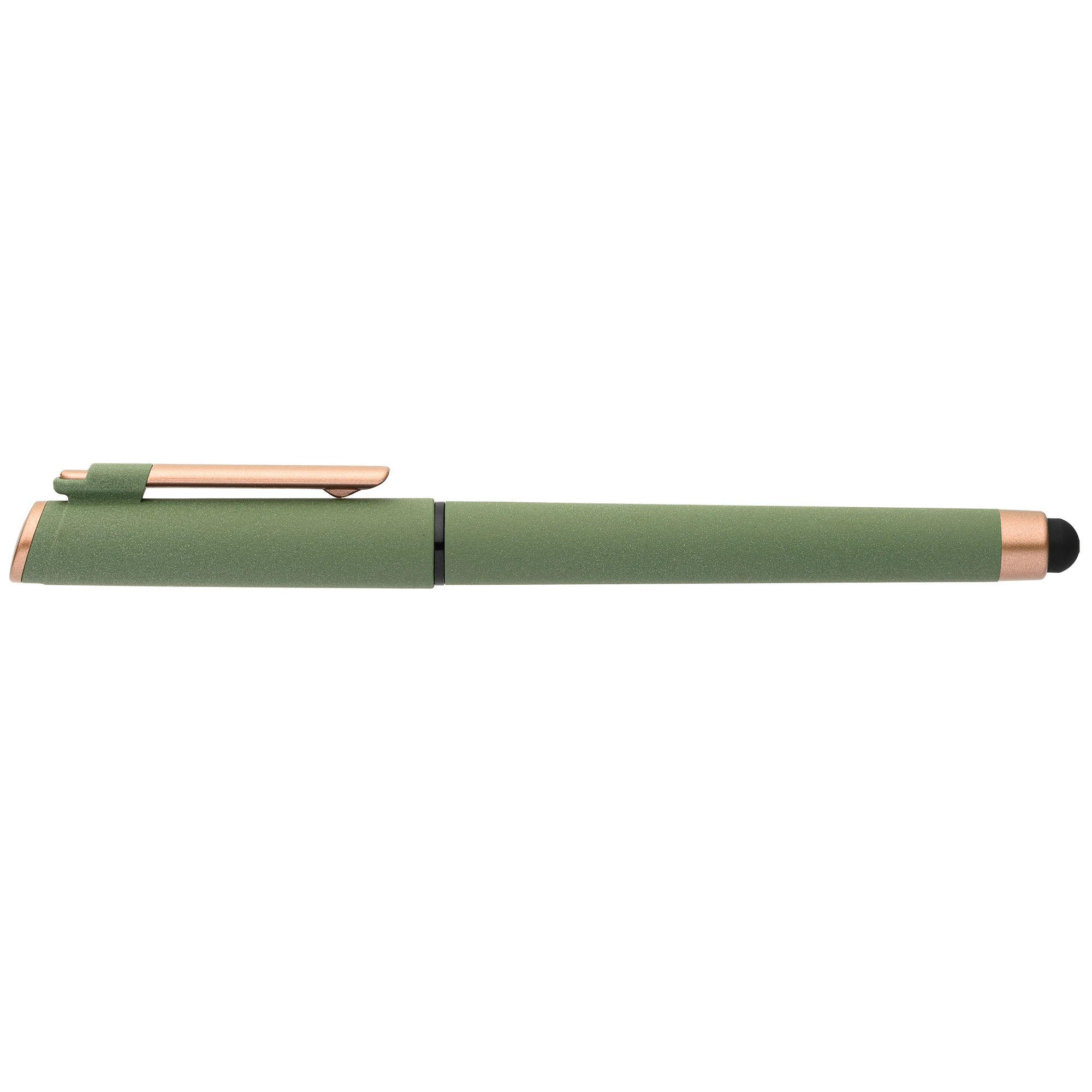 York Recycled Plastic Bronze Trim Stylus Gel Pen 18