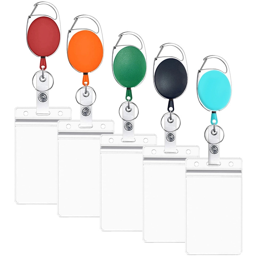 Badge Reels with Swivel Clip and ID Protector 2