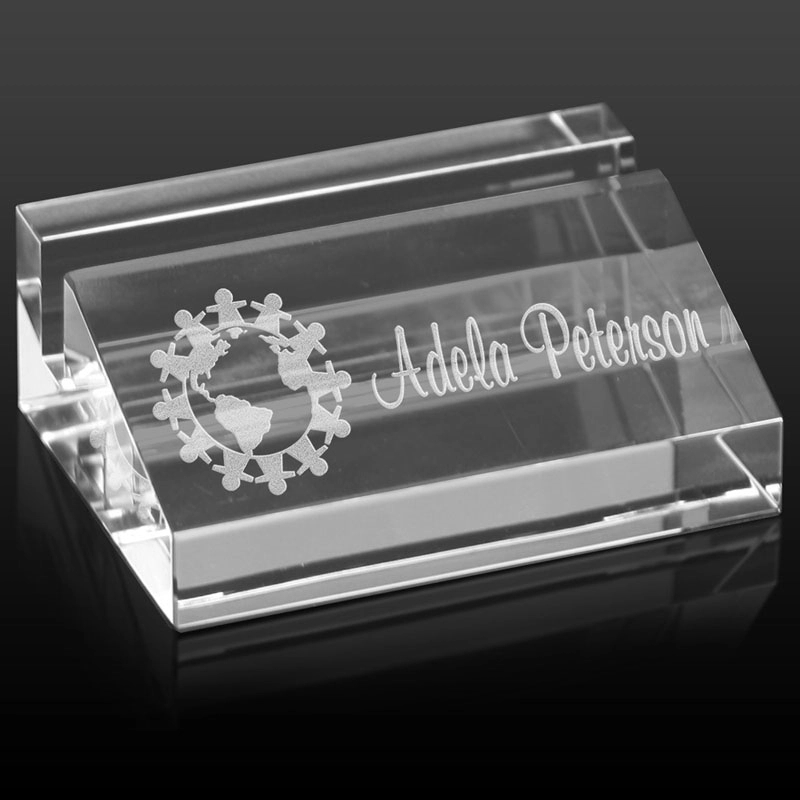 Crystal Business Card Holder 3