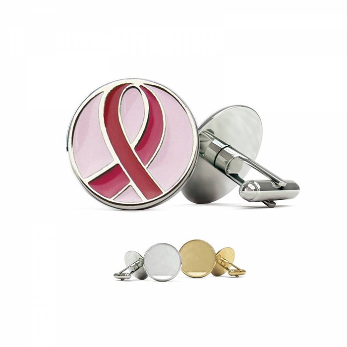 Cuff Links with Soft Enamel Lapel Pin (Up to 0.5 in) 2