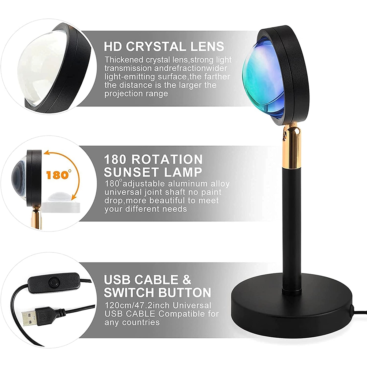 Sunset Lamp Projection with Remote Control 2