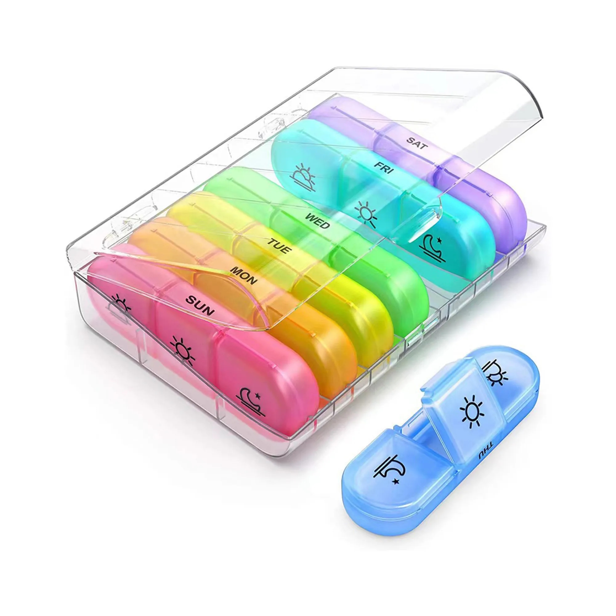 21-Compartment Pill Box For Seven Days Of The Week 1