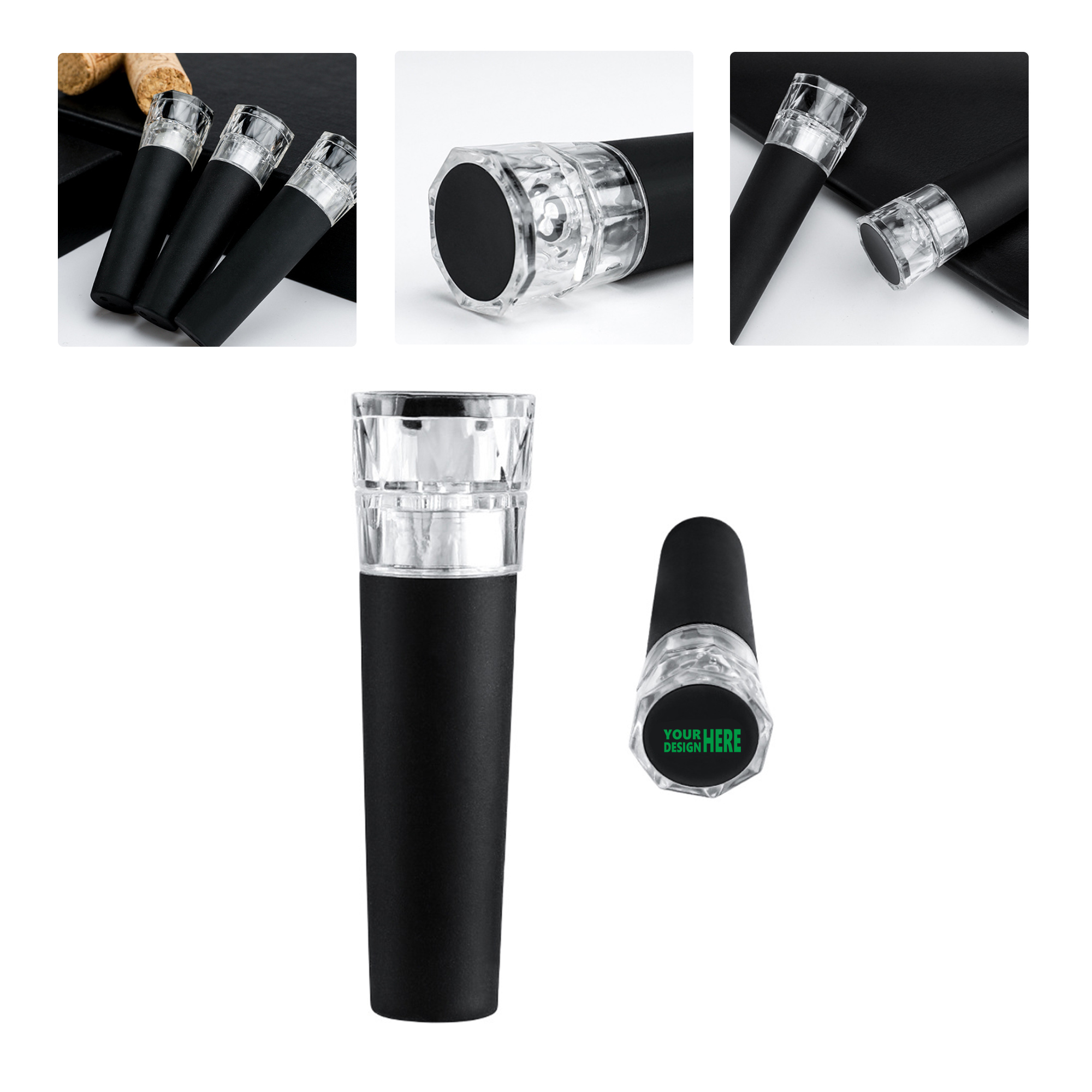 MOQ50 Vacuum Pump Wine Stopper Seals Bottles Fresh 2