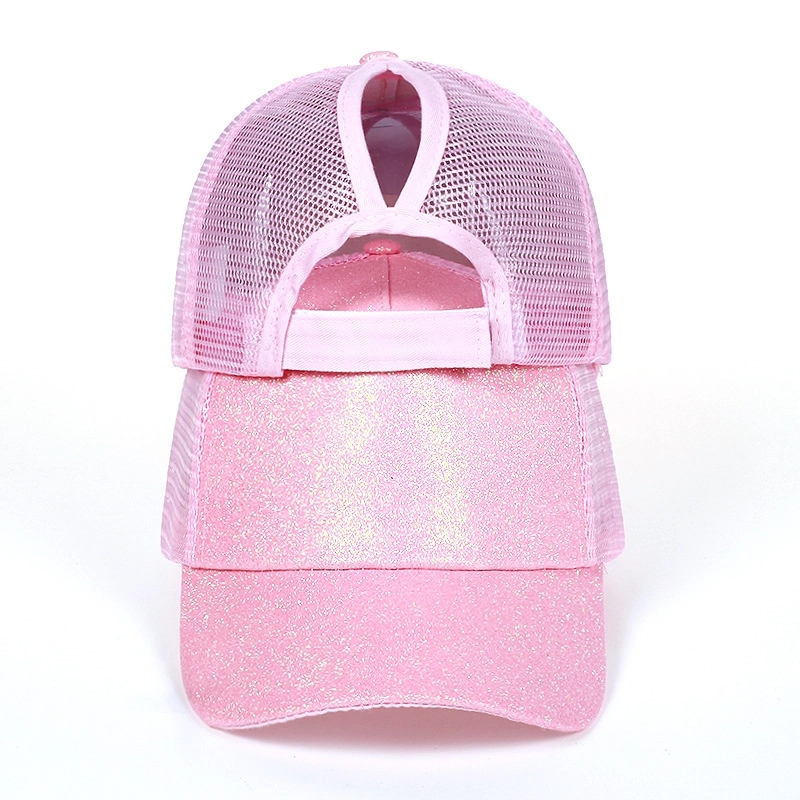 Glitter Ponytail Mesh Cap 11