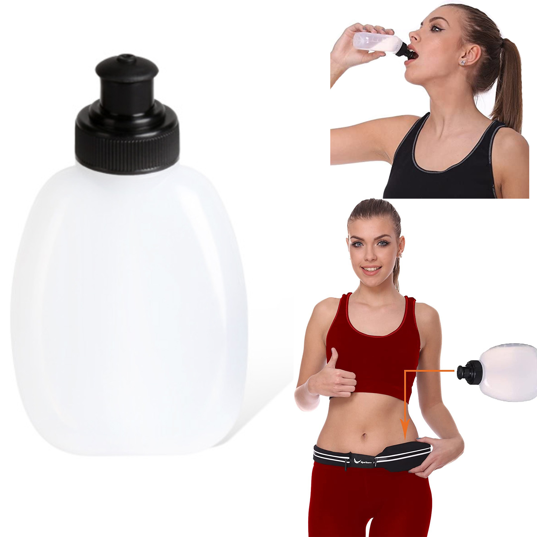 Custom Sports Water Bottle Fitness Squeeze Flask Leakproof 1