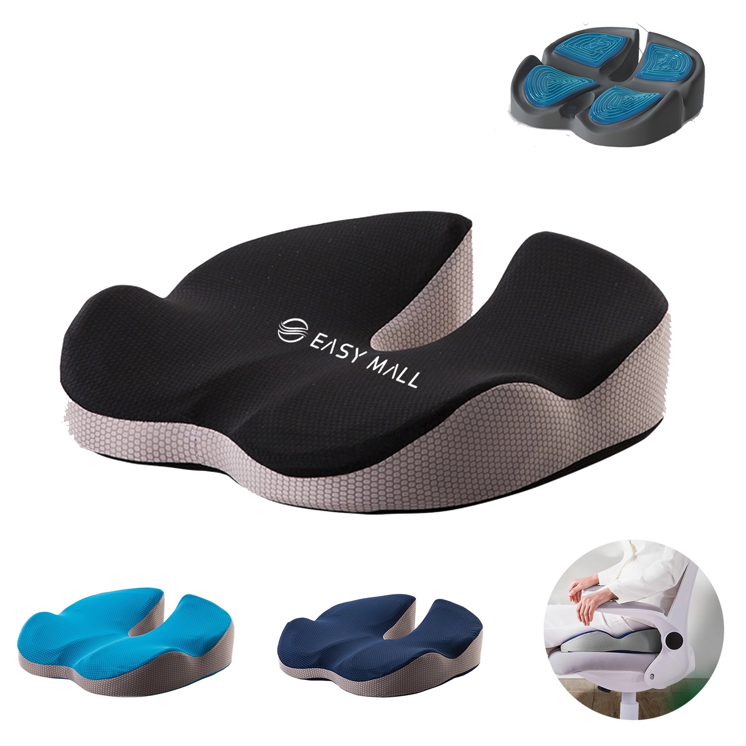 Gel Enhanced Seat Cushion For Men 2