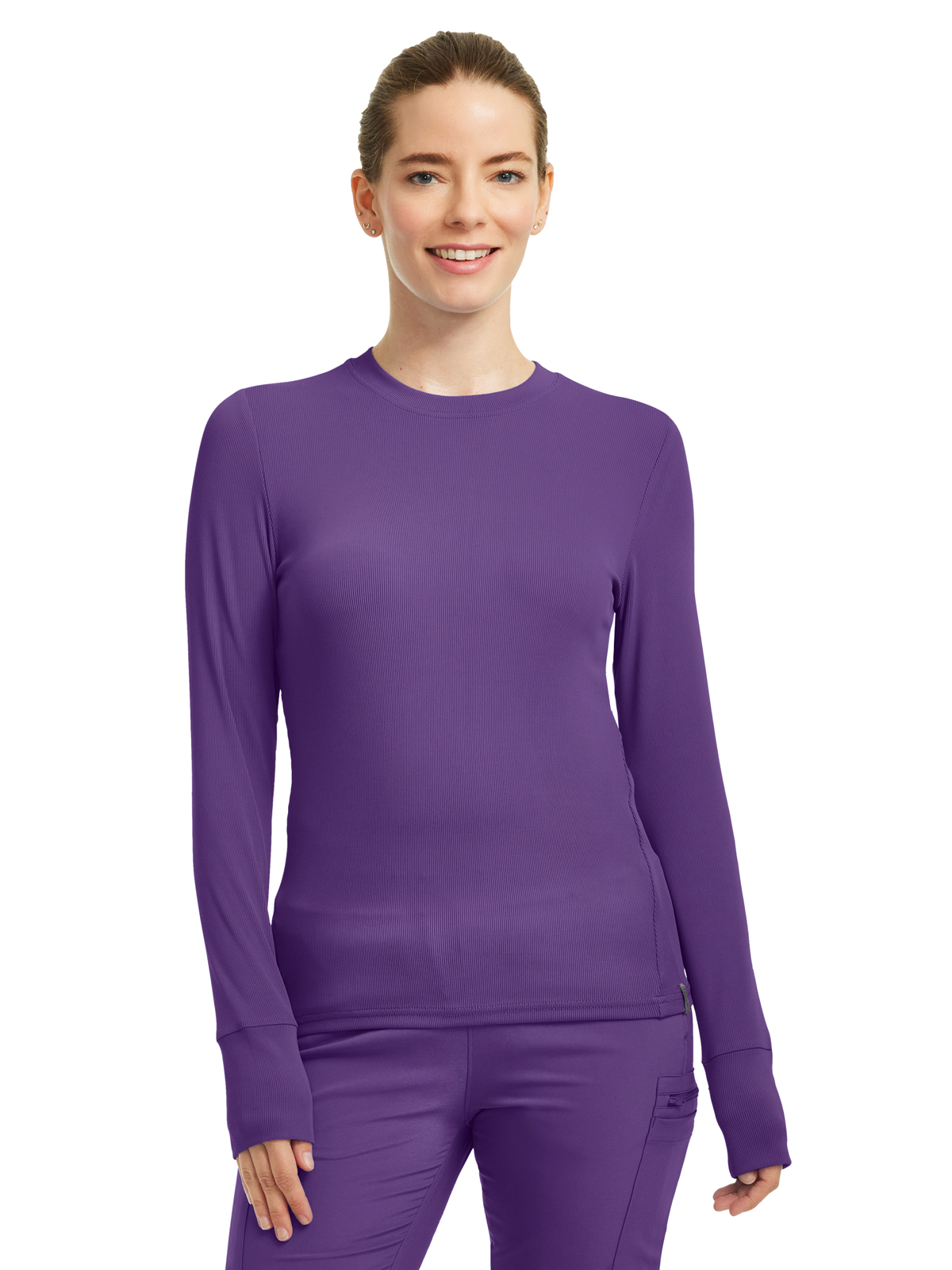 Landau - Forward - Women's One-Pocket Long-Sleeve Crew Neck Underscrub Tee 11