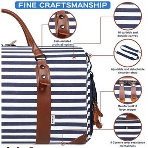 Canvas Weekender Bag With Toiletry 4