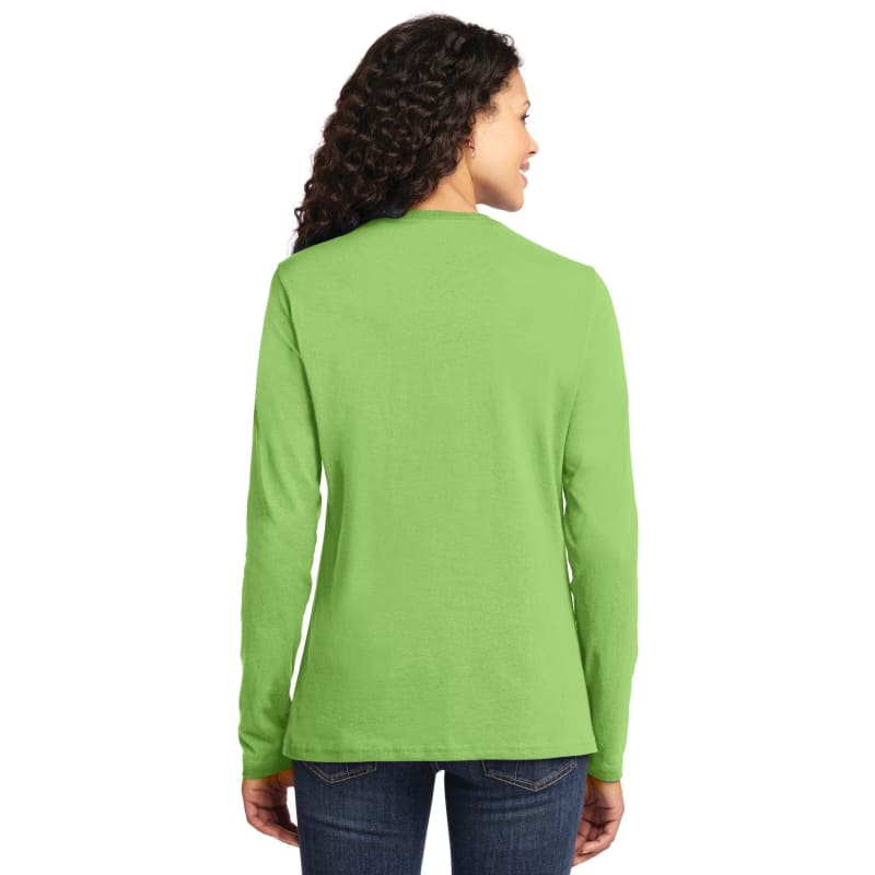 Port & Company Women's Long Sleeve Core Cotton Tee. 58
