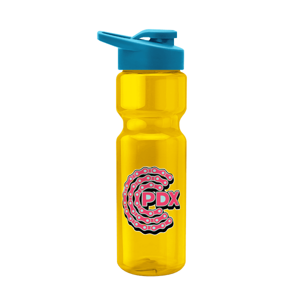 Blazer 28oz Transparent Bike Bottle w/Drink-thru Lid 527