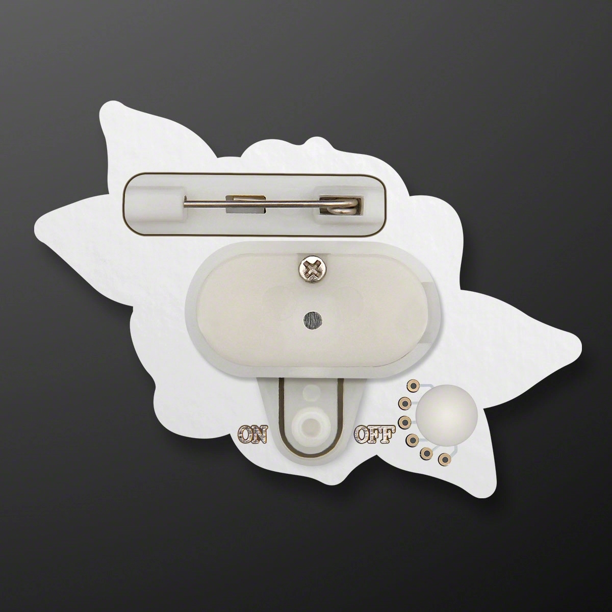 Red Rose LED Body Light Pin 3