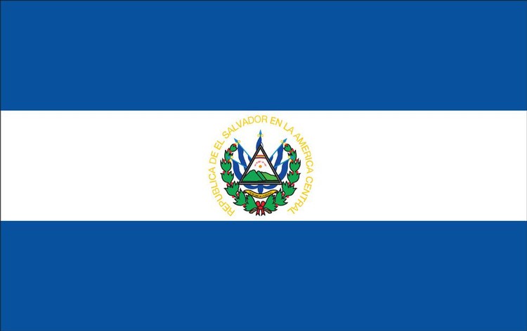 El Salvador Flag - 5' x 8' - Nylon without Seal 2