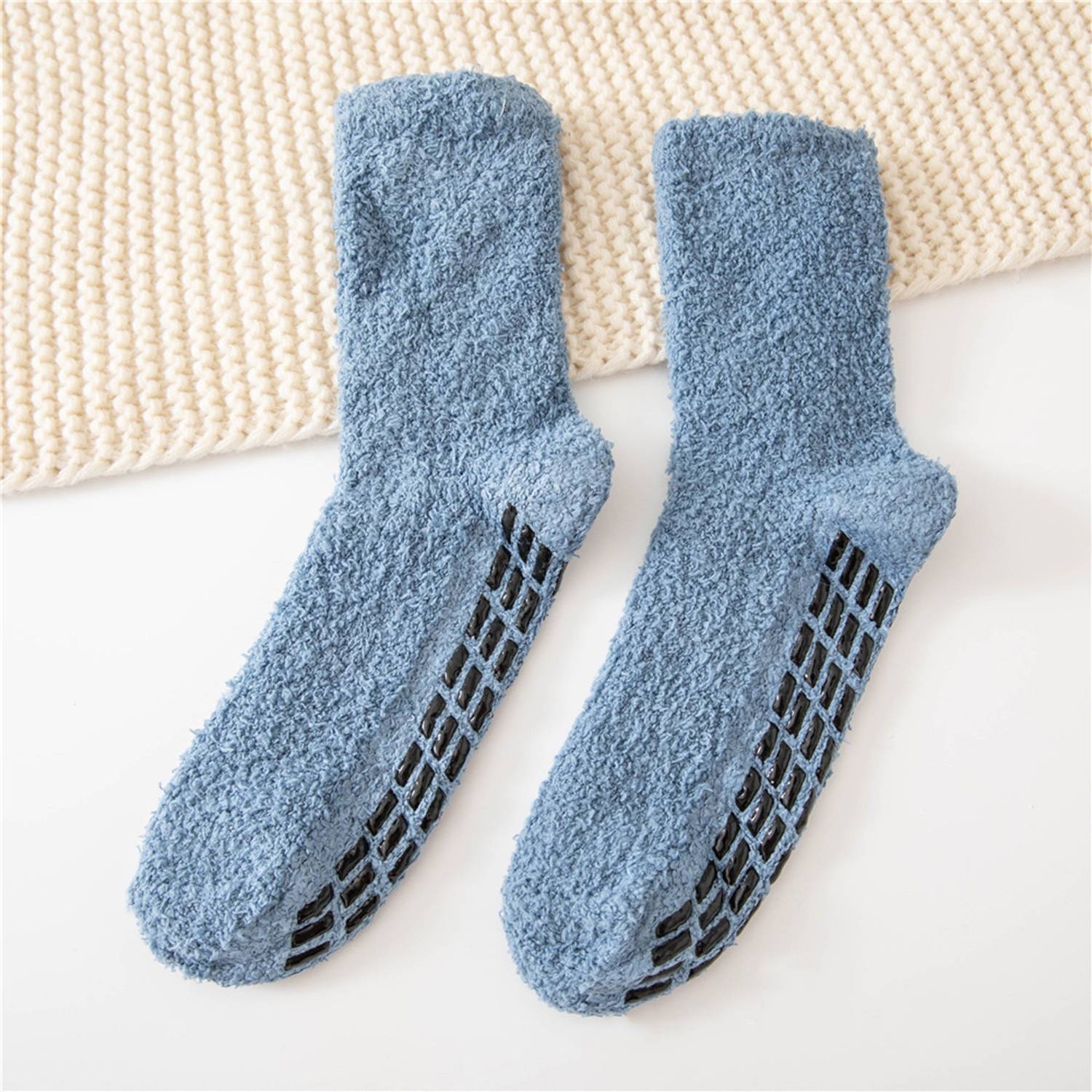 Men's Home Slippers with Grip Socks Non-Slip 12