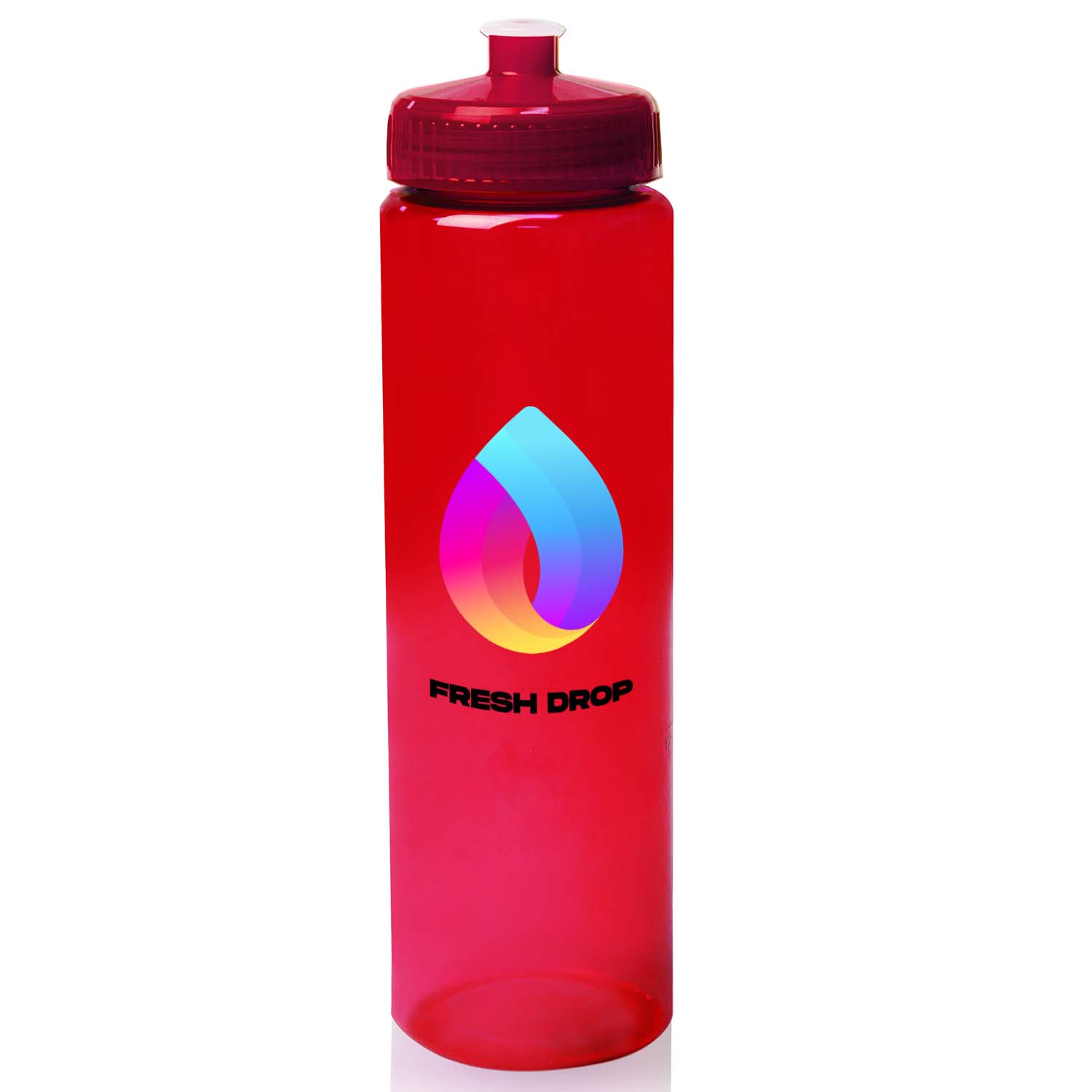 32 oz. Color Gloss Water Bottle (Full Color Imprint) 2