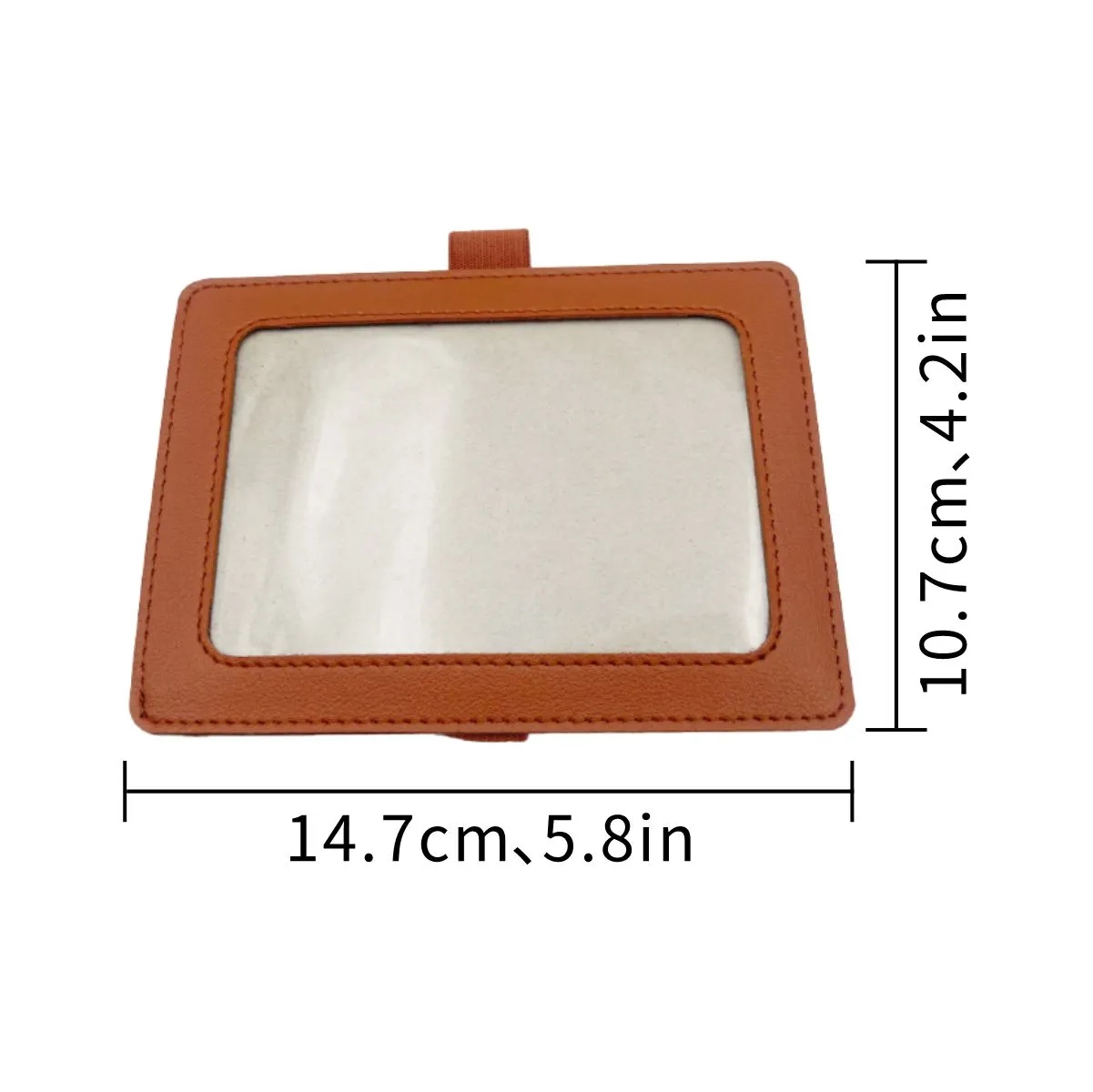 PU Sun Visor Photo Frame And Card Holder 2