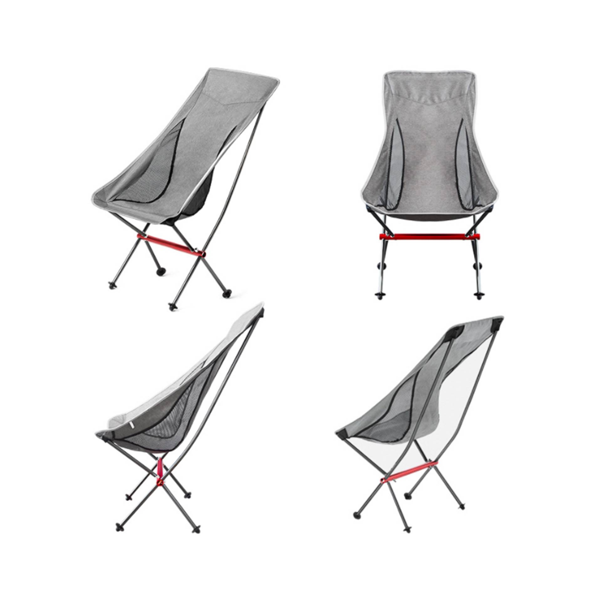 Outdoor Portable Folding Camping Moon Chair 2