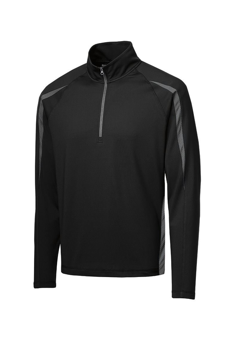 Sport-Wick Stretch 1/2-Zip Colorblock Pullover