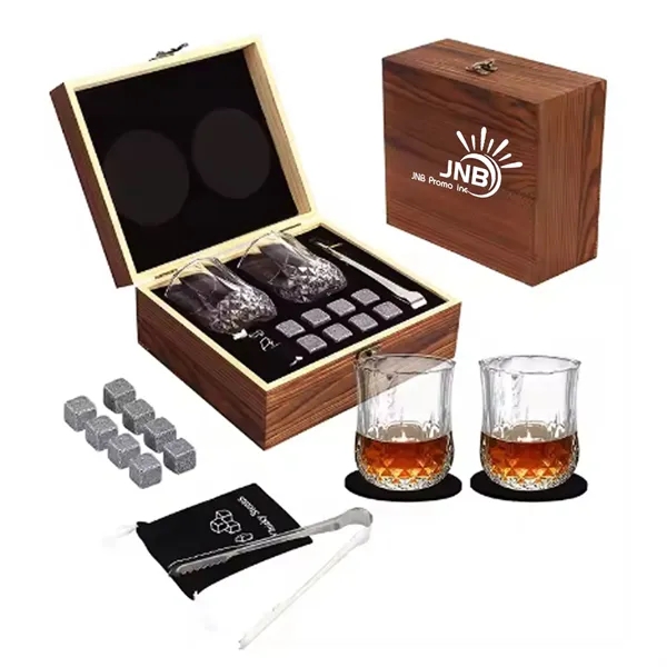 Authentic Wooden Fine Whisky Set