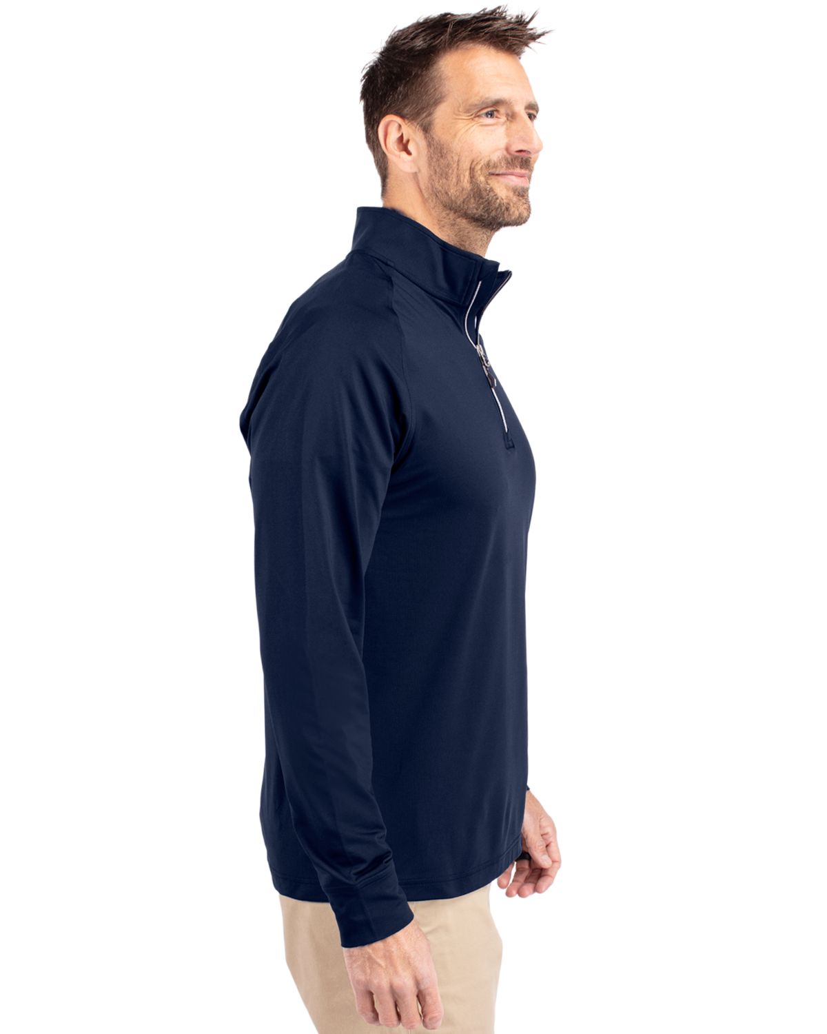 Cutter & Buck Adapt Recycled Soft Knit Stretch  Mens Quarter Zip Pullover 123