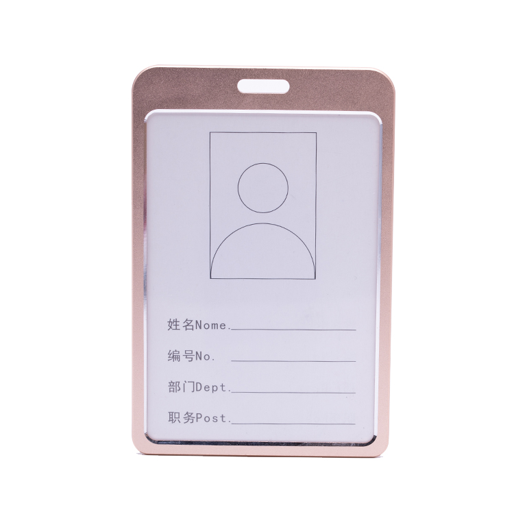 Aluminum ID Badge Holder 2