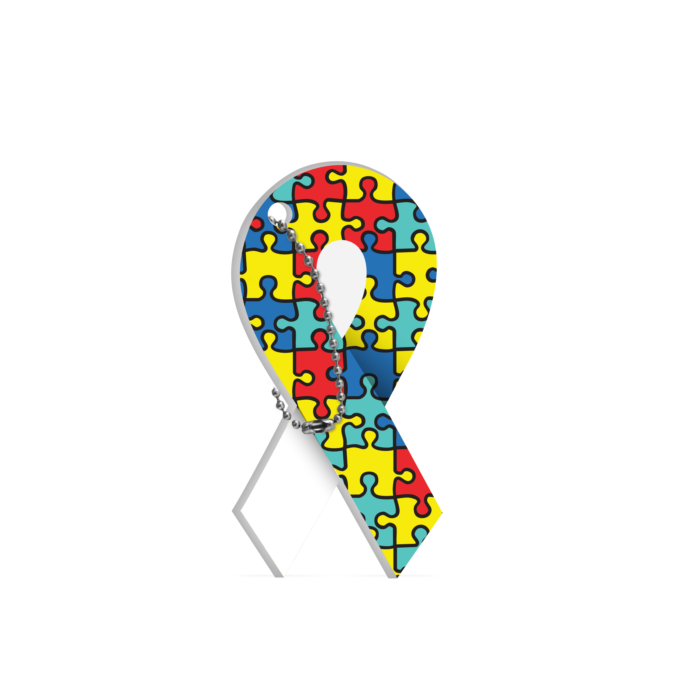 Cause Ribbon Key Tag