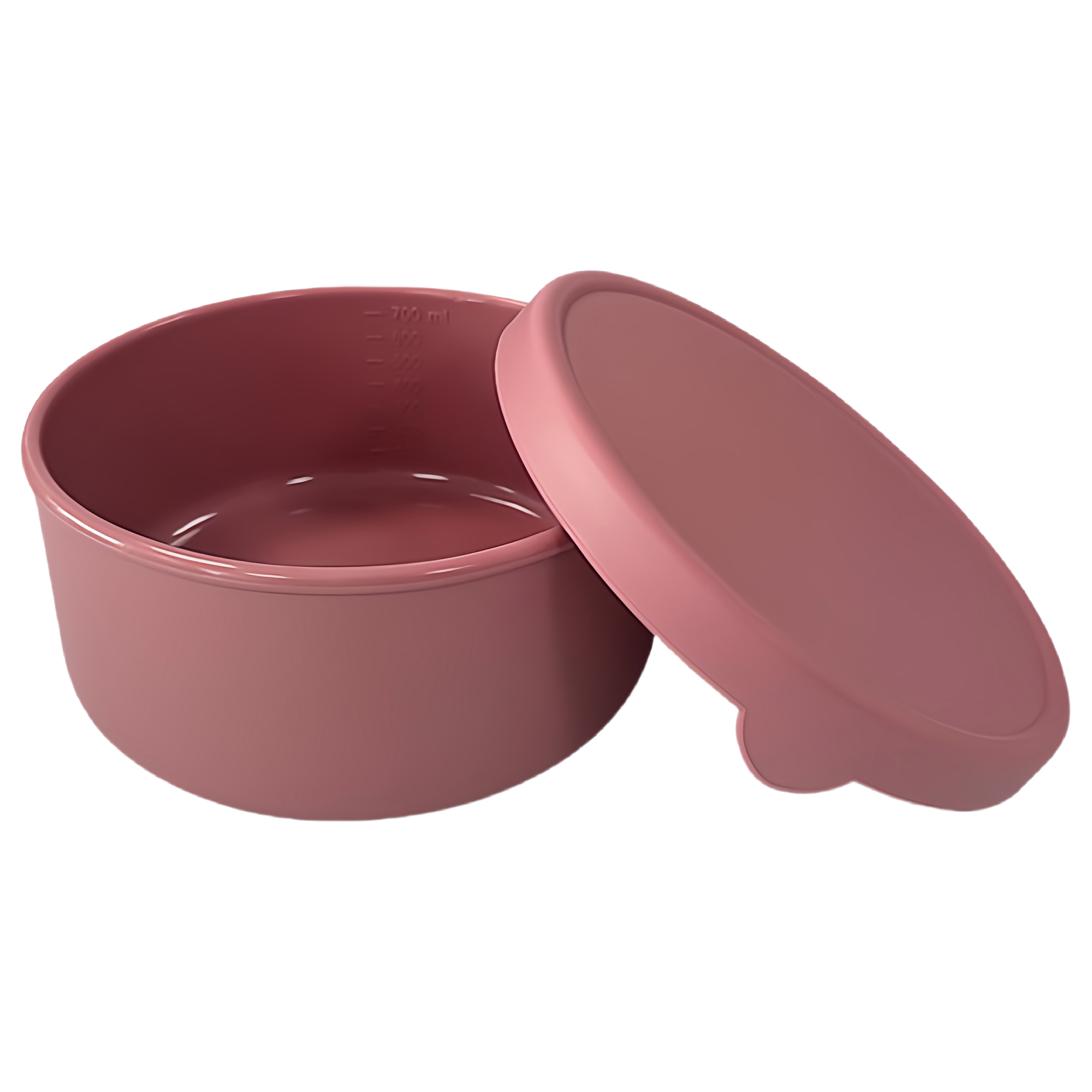 Round Silicone Food Storage Container with Lid 2