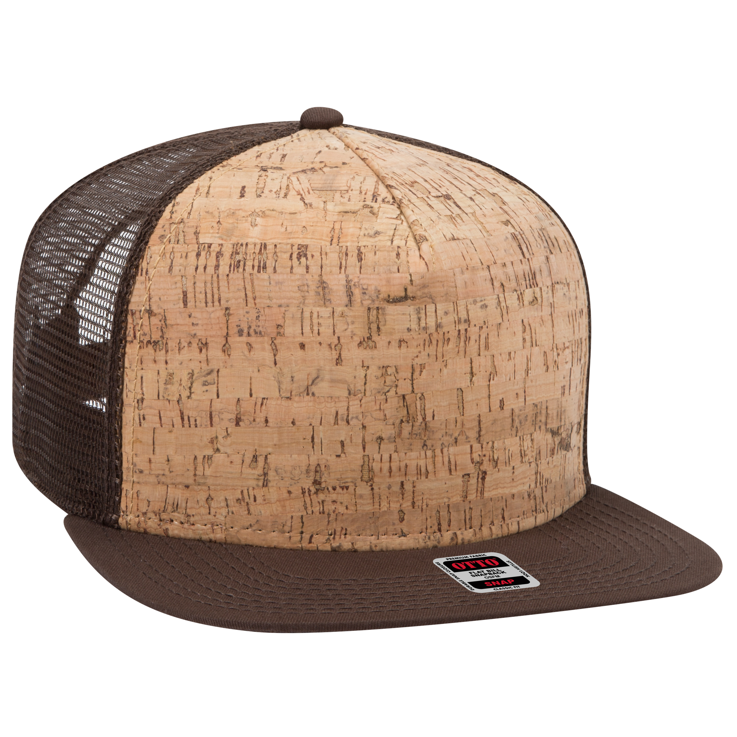 OTTO CAP® OTTO SNAP 5 Panel Pro Style Mesh Back Trucker Snapback Hat 15