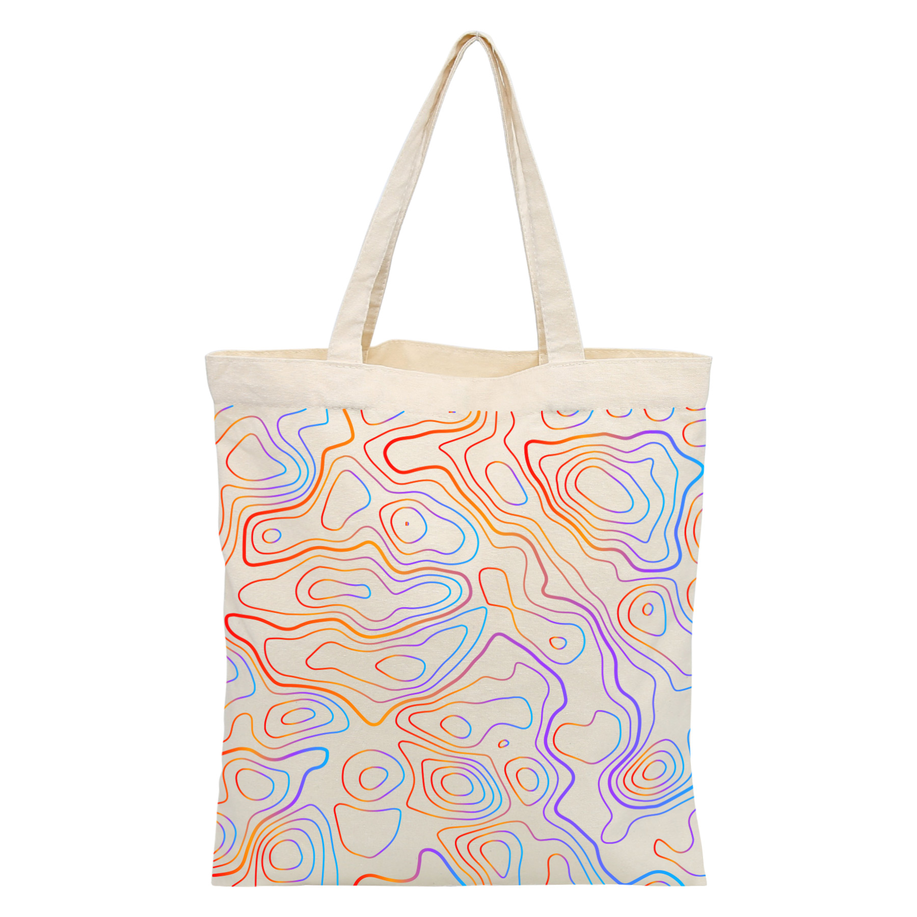 12 Oz Full Wrap Sublimation Canvas Tote Bag 7