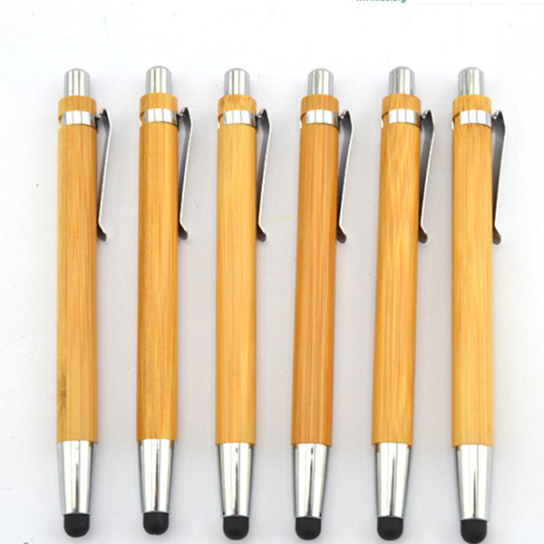 Bamboo Capacitive Stylus Ballpoint Pen 8