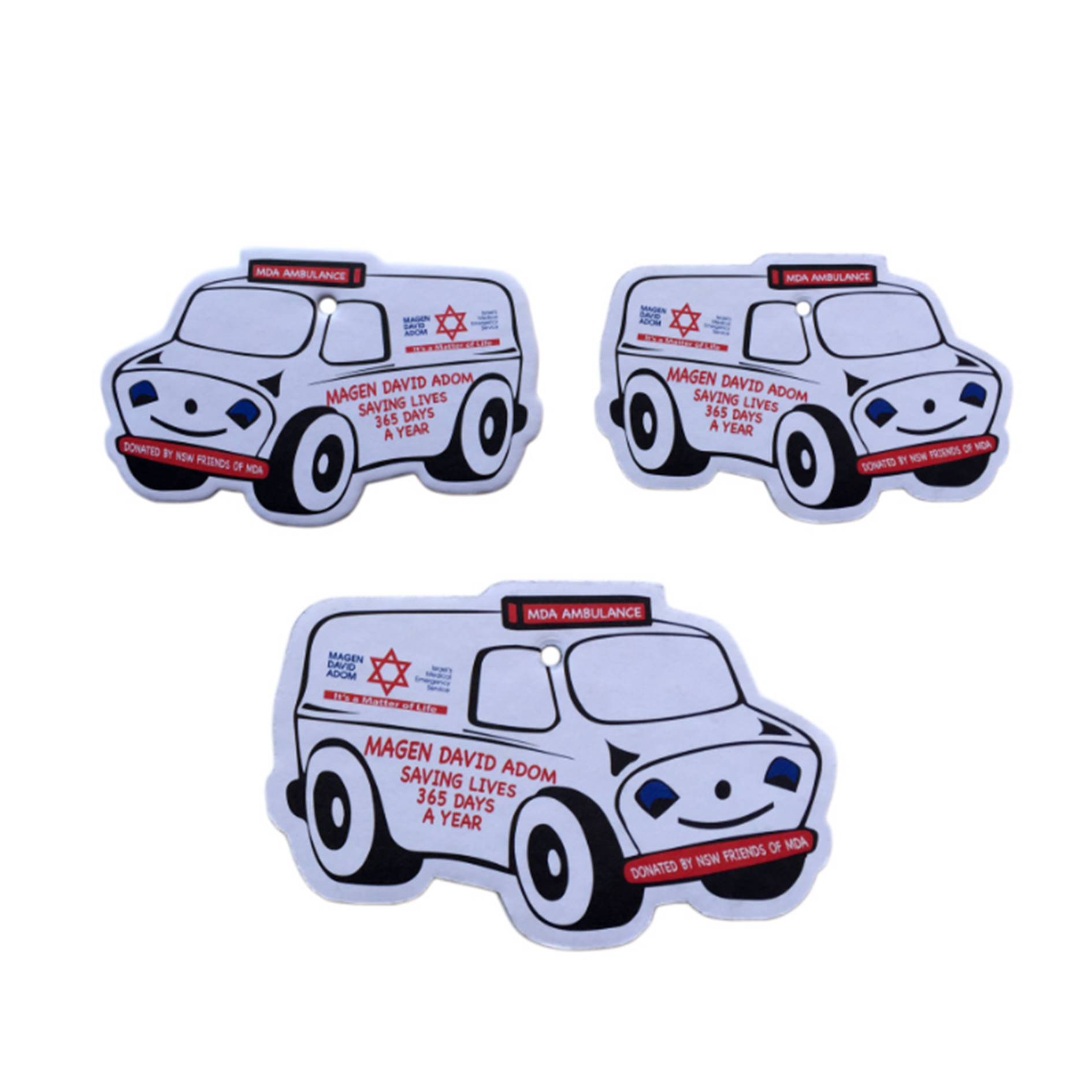 Ambulance Shaped Air Freshener Tag 2