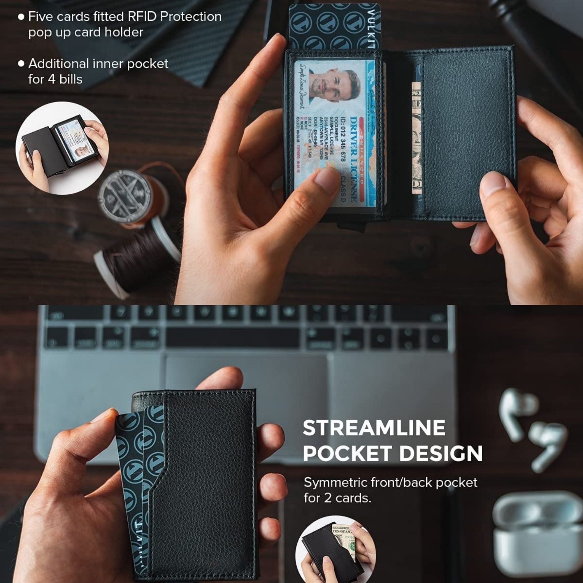 RFID Protection Up to 12 Cards Card Case 5