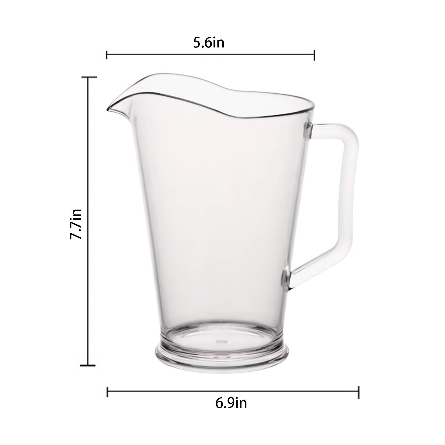 45oz PC Plastic Pitcher w/ Handle 2