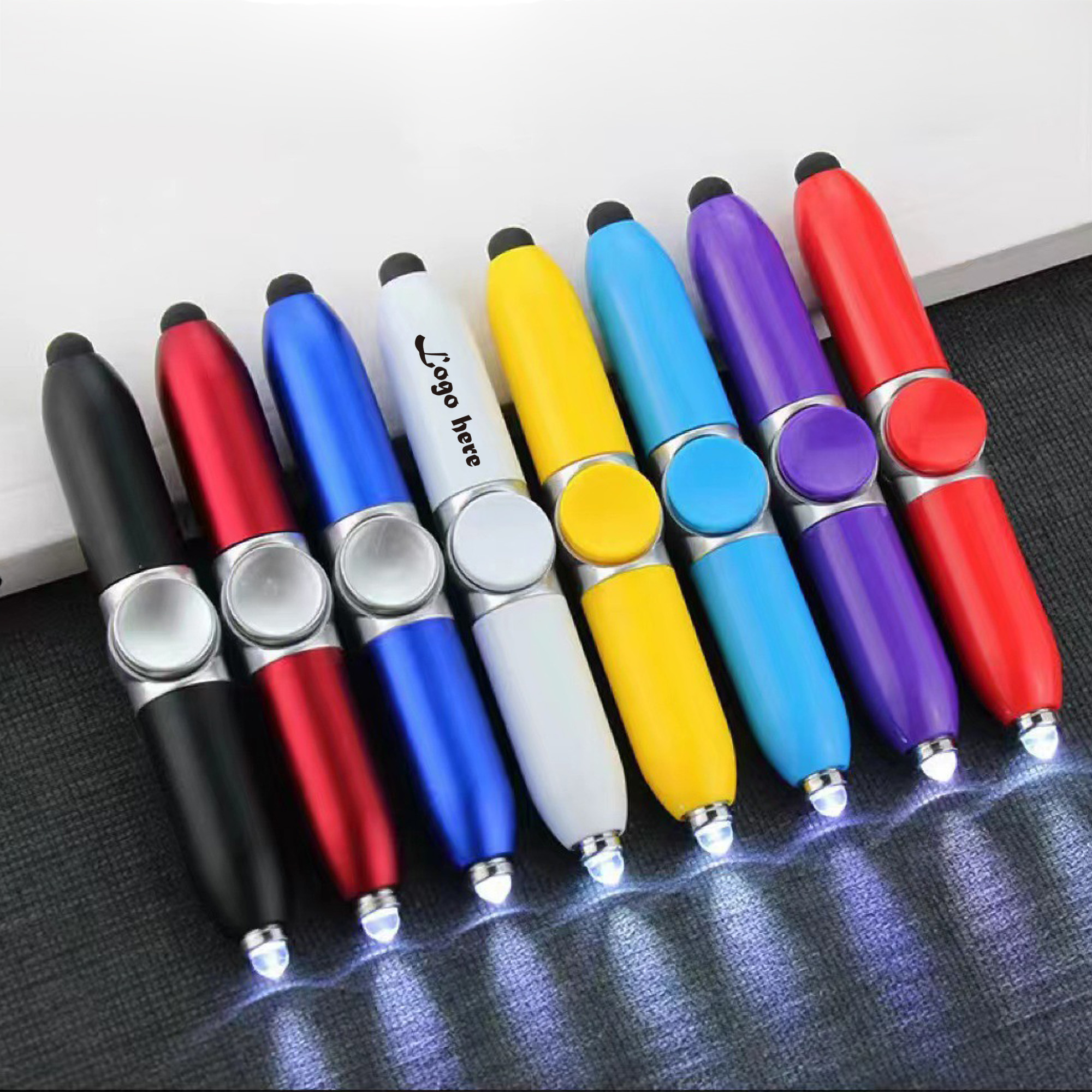 Spin LED Multi-Feature Fidget Pen Stress Relief Ballpoint 7