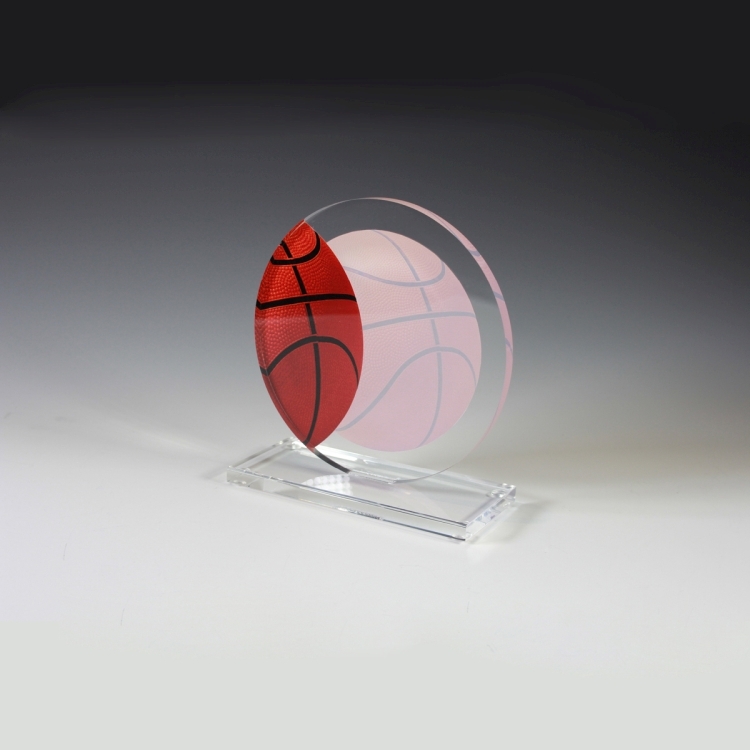 Basketball Achievement Award - Screen Printed - (5¾" x 6¼") 3