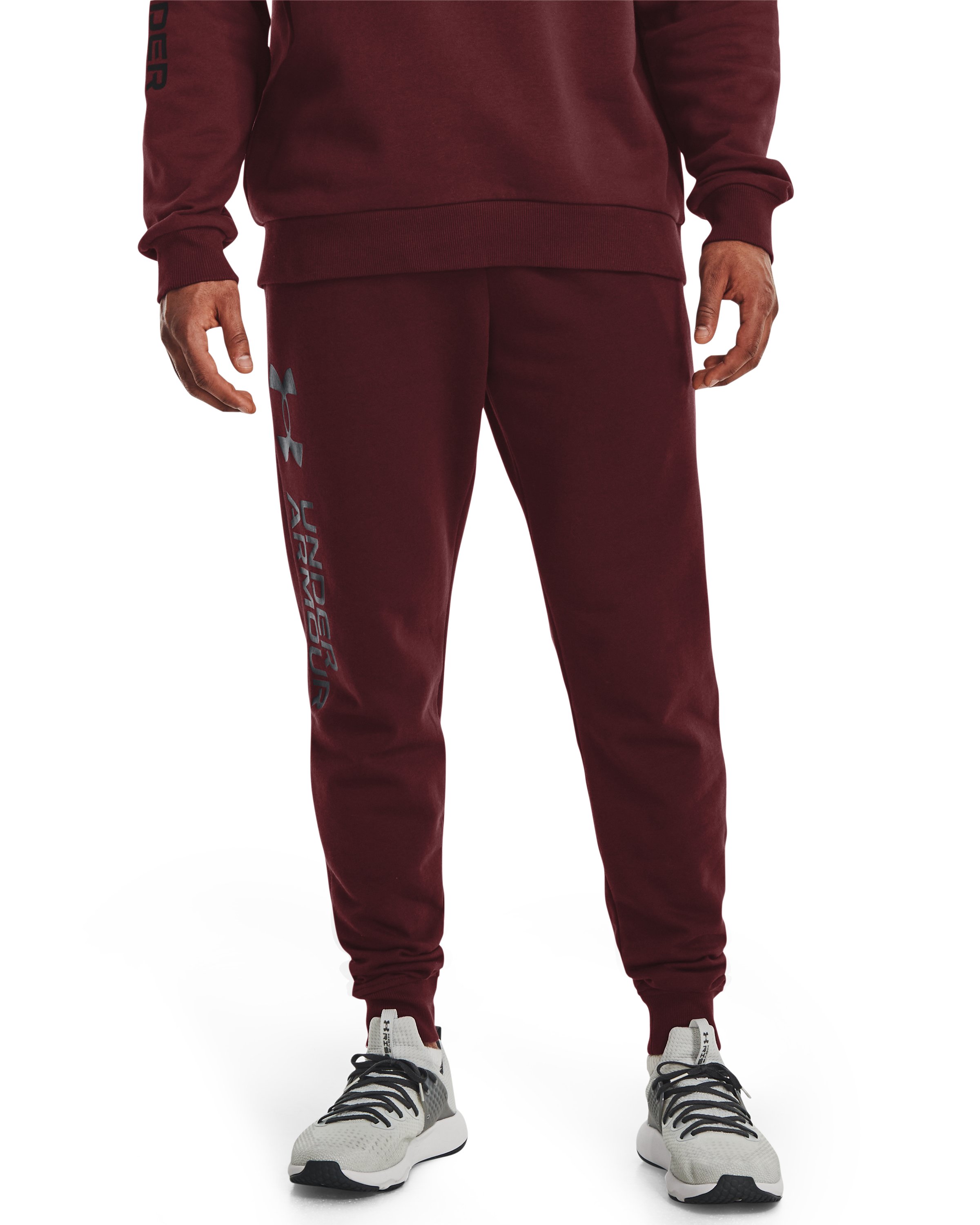 Men's UA Rival Fleece Wordmark Joggers  3