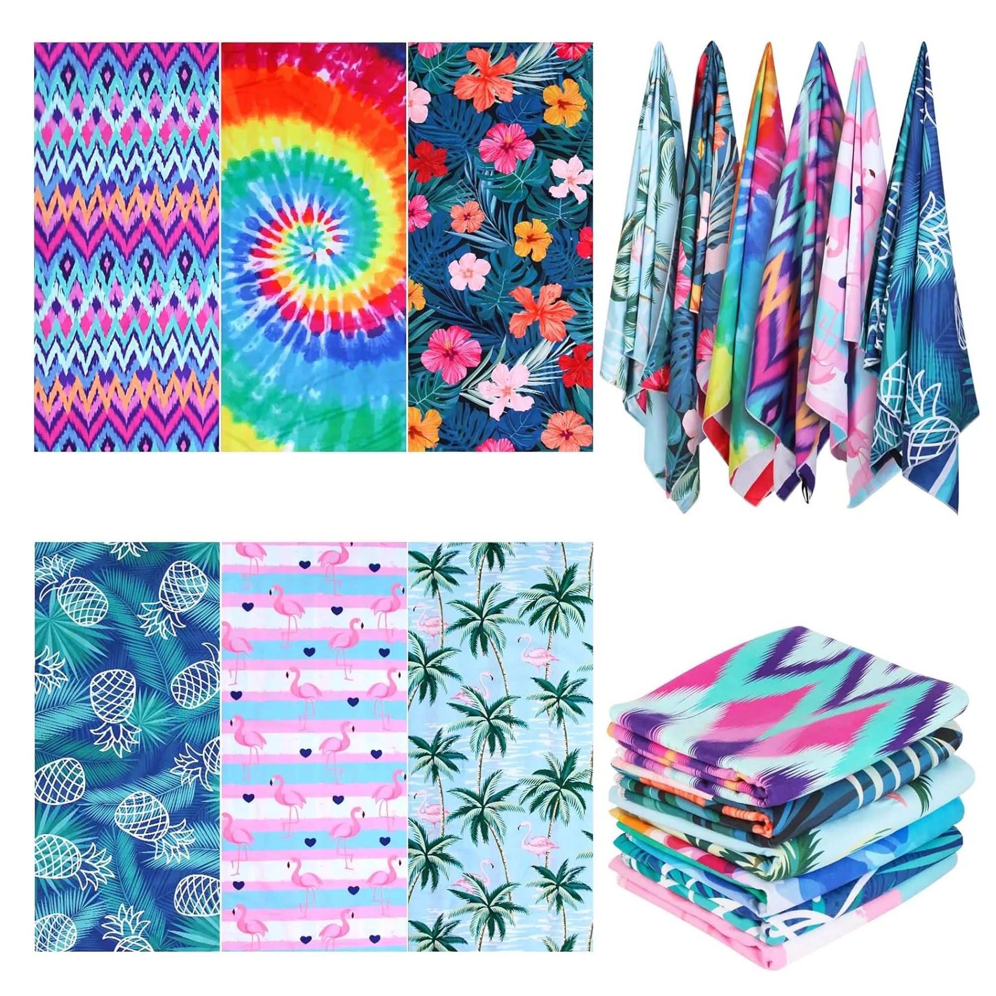 Sublimation Microfiber Large Full Color Beach Towel 2