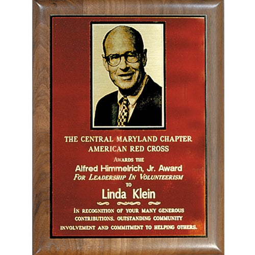 Walnut Photo Plaque 1