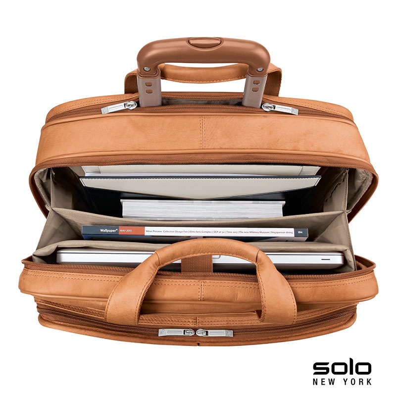 Solo New York Walker Leather Rolling Case 14