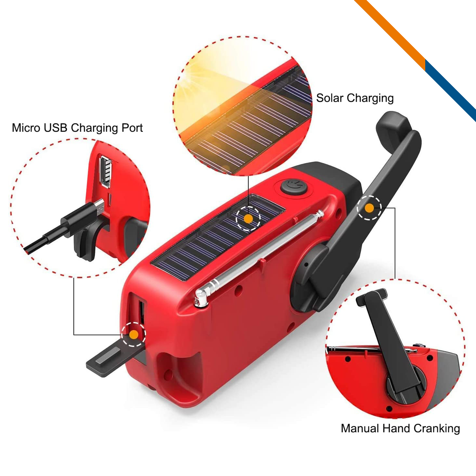 Warsa Hand-Crank Radio 5