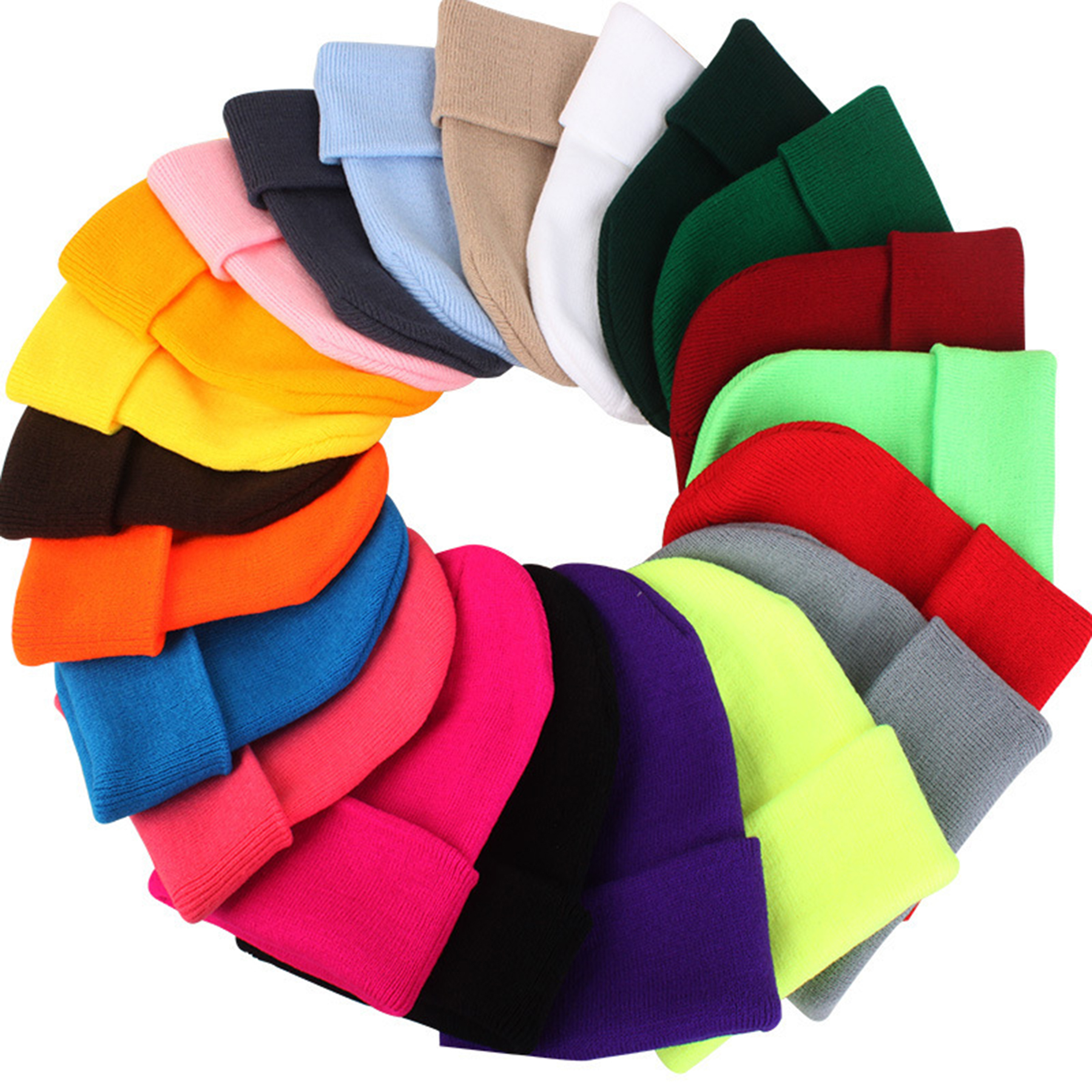 Winter Slouchy Knitted Beanie Caps 2