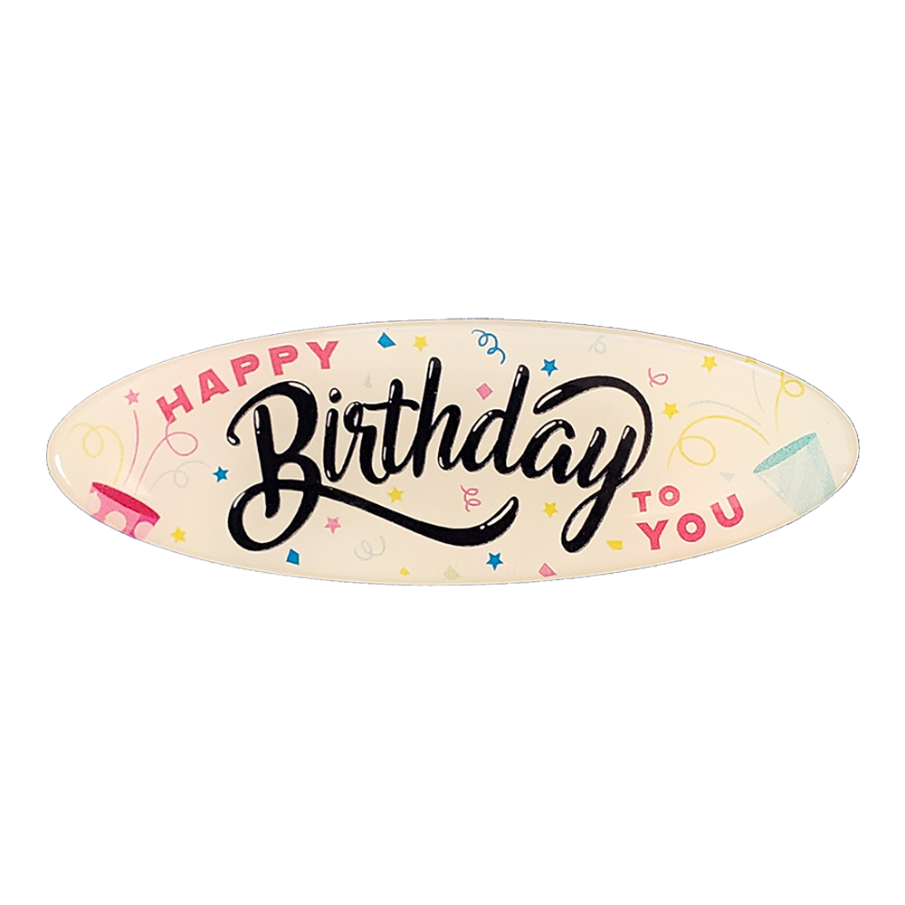 Magnet Lapel Pin with custom shaped imprint from 2.1 to 3.0 Sq. In.